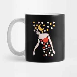 Woman, Star, Moon, and Sun Mug